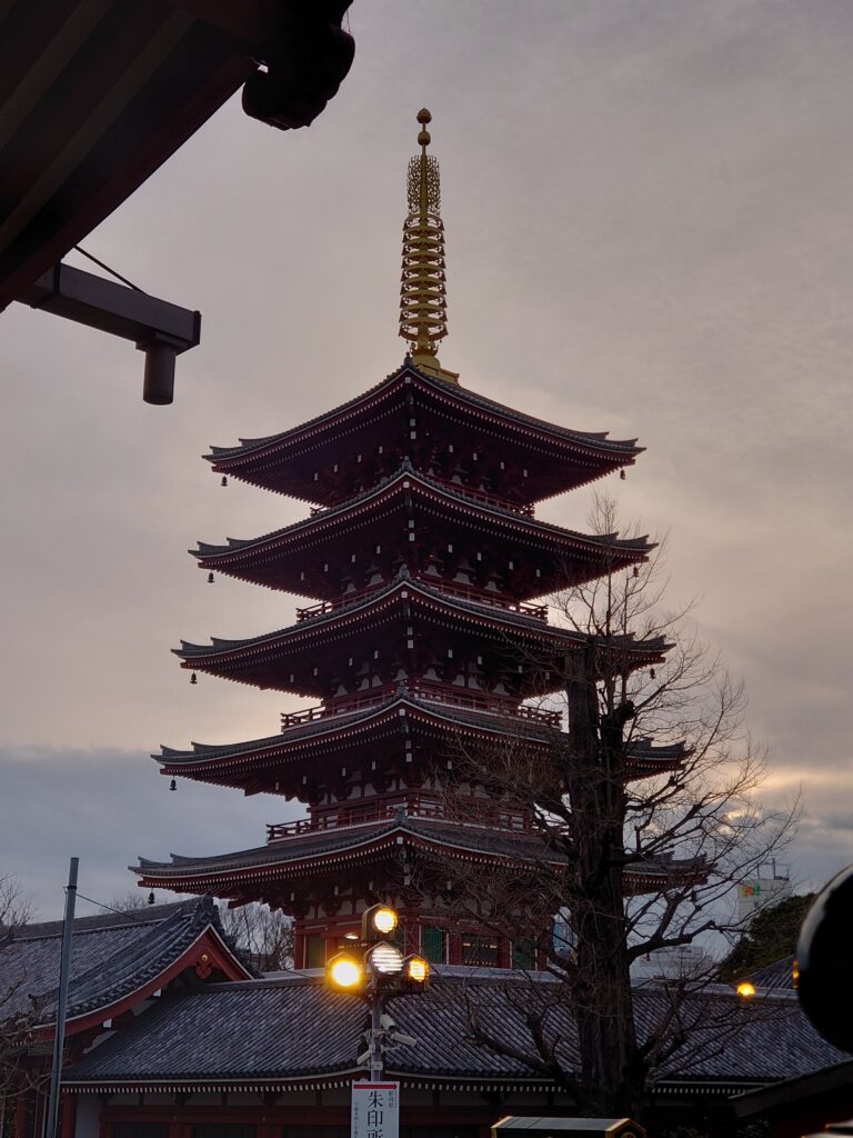 東京にて。